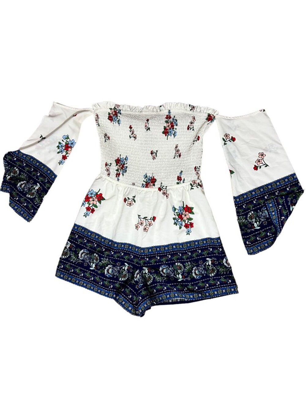 ALTAR'D STATE Shorts Romper Smocked Top